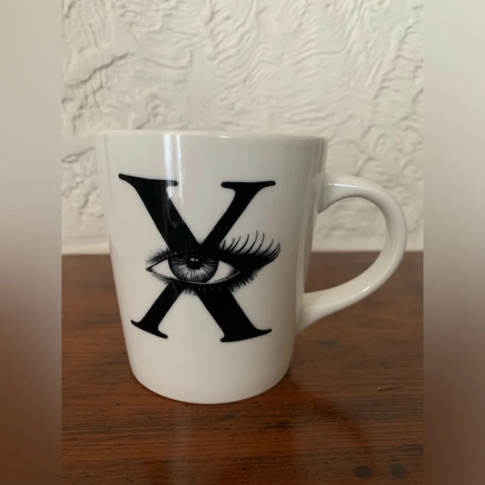 Williams Sonoma Rory Dobner X Initial Monogram X Ray Vision Mug
